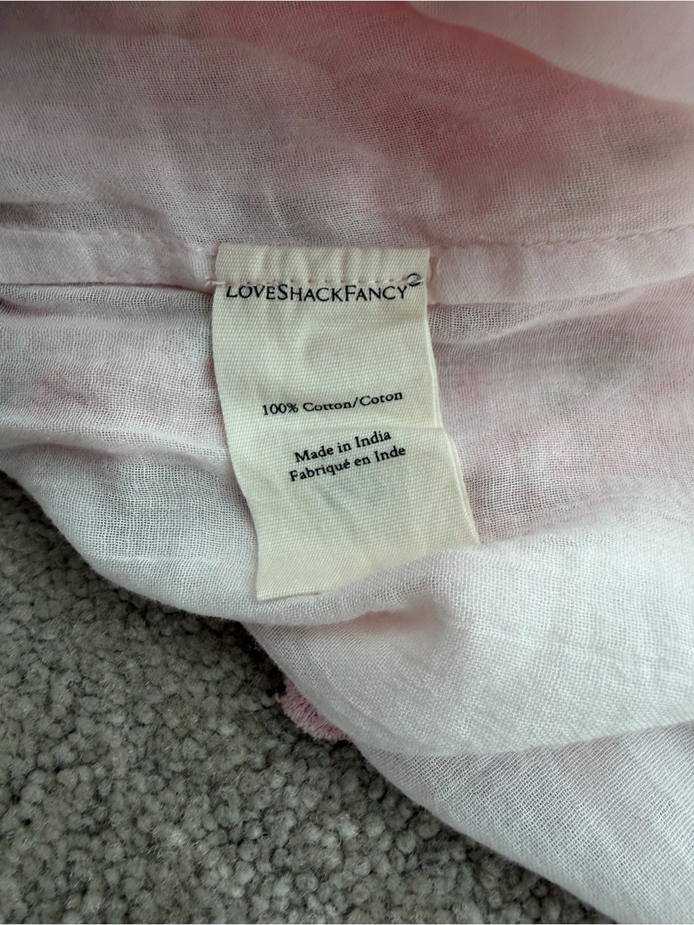 LoveShackFancy Pink Floral Mini Ruffled/Tiered Lace Skirt - Picture 9 of 10